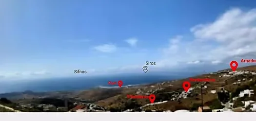 Land on a hillside with a building permit and panoramic sea view